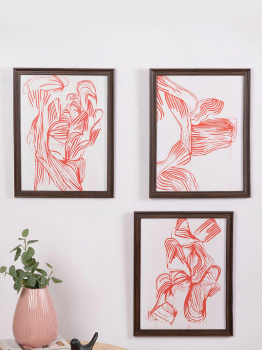 Nestasia Modern Art Framed Wall Art Set Of 3-18x13 Inch