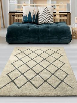 Saral Home - Taupe Microfiber Carpet -150x210 cm