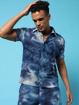 Campus Sutra - Tye-dye Stylish Casual (short & Shirt) (Set of 2)