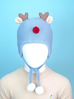 Little Surprise Box - Blue Woven Beanie Cap