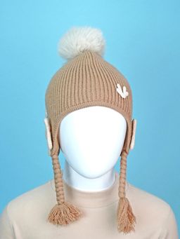 Little Surprise Box - Brown Woven Beanie Cap