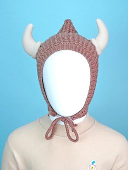 Little Surprise Box - Brown Woven Beanie Cap