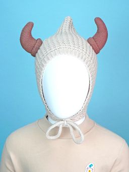 Little Surprise Box - Cream Woven Beanie Cap