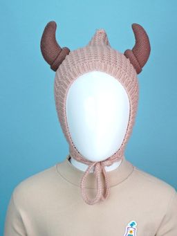 Little Surprise Box - Peach Woven Beanie Cap