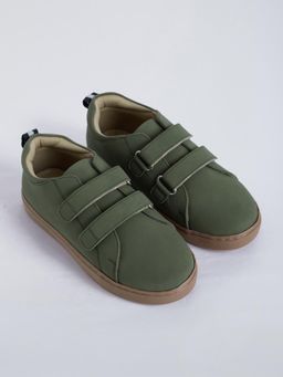 Hopscotch - Boys Olive Sneakers