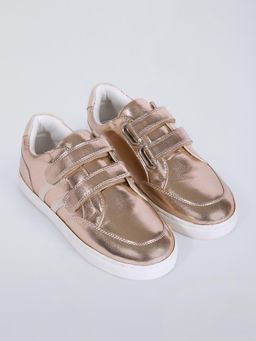Hopscotch - Girls Rose Gold Sneakers