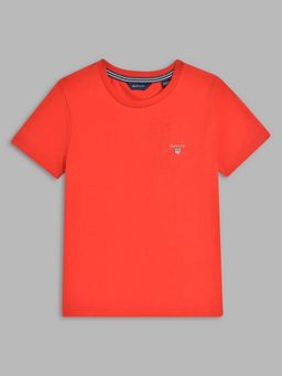 GANT - Kids Boys Red Solid T-shirt