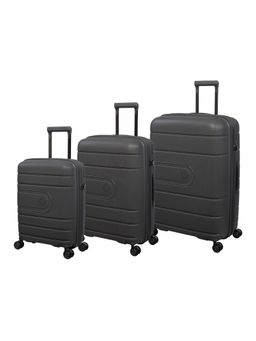 it luggage - Eco Tough Grey Set of 3 28-24-20 Inches Expandable Hardsided TSA Luggage Trolley