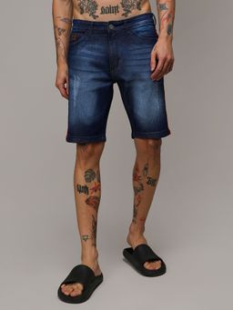 Campus Sutra - Mens Solid Denim Shorts