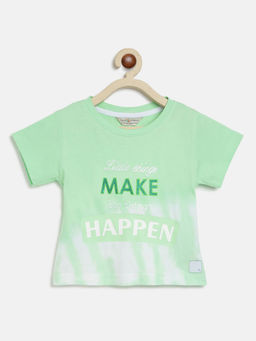 Tales & Stories - Girls Green Cotton T-shirt