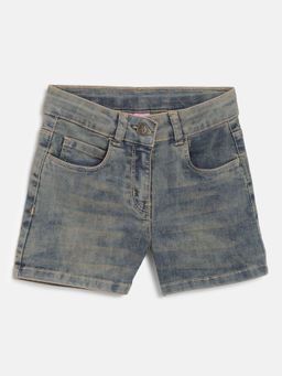Tales & Stories - Girls Tint Lycra Regular Fit Solid Shorts