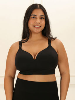 Underneat - Women Lightly Padded Full Coverage Seamless Wireless Support Bra