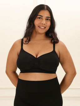 Underneat - Women Non Padded Adjustable Straps Wireless Shaping Bra