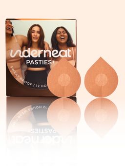Underneat - Adhesive Stick On Reusable Invisible Nipple Cover Tear Drop (Tape) (Pack of 5)