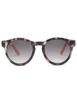 SunVoir - Polycarbonate Sunglass UV 400 Grey Lens Men & Women Round Sunglasses - SUNVOIR-016-C1