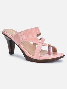 VALIOSAA - Pink Textured Heels