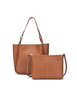Lino Perros - Avril Soft Body Everyday Tan Tote Bag with Sling Bag