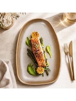 MESA - Brown Metallic Organic Platter