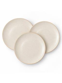 MESA - Beige Coupe Dinner Plate