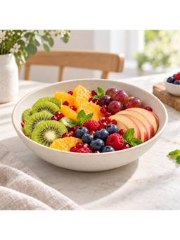 MESA - Beige Coupe Pasta Bowl