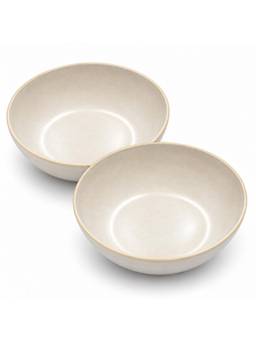 MESA - Beige Coupe Bowl Pack of 2