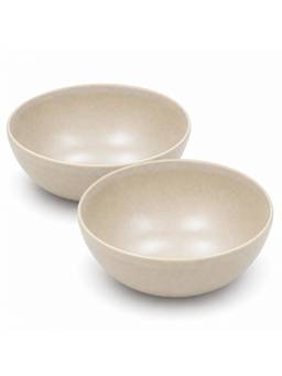 MESA - Beige Coupe Bowl Pack of 2