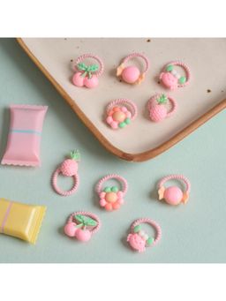 Kicks and Crawl - Pink Bloom Rubberbands (Pack of 10) (0-1 Years)