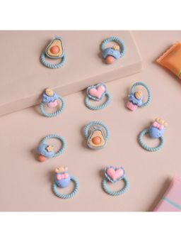 Kicks and Crawl - Berry Blue Rubberbands (Pack of 10) (0-1 Years)