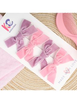 Kicks and Crawl - Candy Bows Clips (Pack of 4) (0-1 Years)
