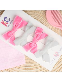 Kicks and Crawl - Cherry Blossom Bows Clips (Pack of 4) (0-1 Years)