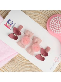 Kicks and Crawl - Flutter And Bow Clips (Pack of 4) (0-1 Years)
