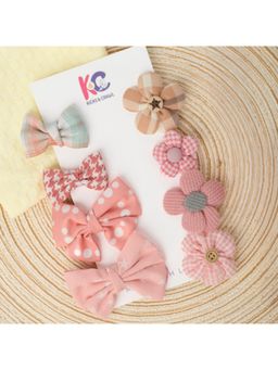 Kicks and Crawl - Bloom And Bow Clips - Pack of 8 (0-1 Years)