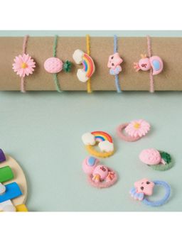 Kicks and Crawl - Blush Loops Rubberbands (Pack of 10) (0-1 Years)
