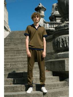 dash and dot - Olive Solid Jogger