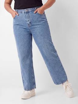 max - Women Blue Clean Look Wide Leg Jeans