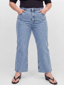 max - Women Blue Acid Washed Wide Leg Jeans