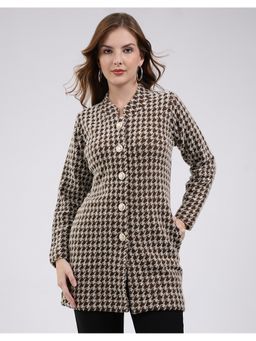 Monte Carlo - Men Wool Blend Round Neck Coat