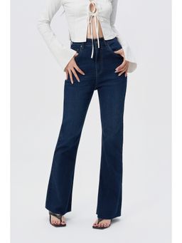 Off Duty India - Blue Women Bootcut Fit High Waist Jeans