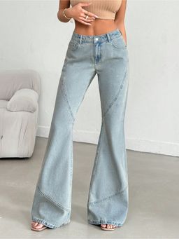 Off Duty India - Stellar Grey Extra Flare Fit Jeans