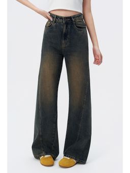 Off Duty India - Blue Women Relaxed Fit High Waist Jeans