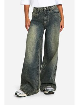 Off Duty India - Grey Women Relaxed Fit Mid Waist Jeans