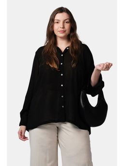 Virgio - Women Black Solid Shirt