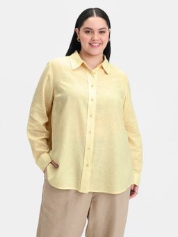 Virgio - Women Yellow Solid Shirt
