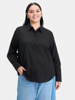 Virgio - Women Black Solid Shirt