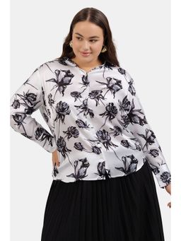 Virgio - Women Black Floral Shirt
