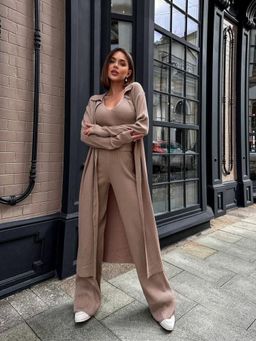 Trenbee - Jamie Beige Co-Ord Set