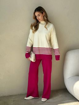 Trenbee - Joanna Stripes Pink Co-Ord Set
