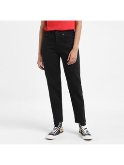 Levi's - Womens Black High Rise Boyfriend Loose Tapered Fit Jeans