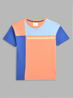 Blue Giraffe - Girls Multi Colorblock T-Shirt