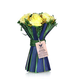 Iris - Fragrances Self Standing Yellow Flower Boquet- Unscented